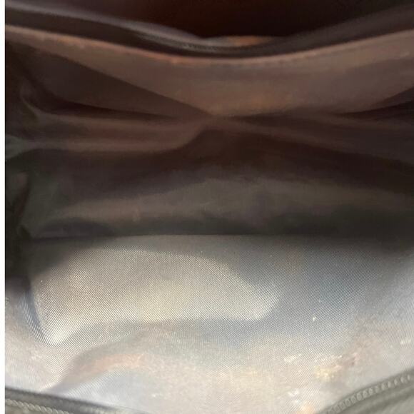 Vintage Kenneth Cole Reaction Men’s Black Leather Toiletry Kit Bag 10” x 6” - Picture 6 of 6